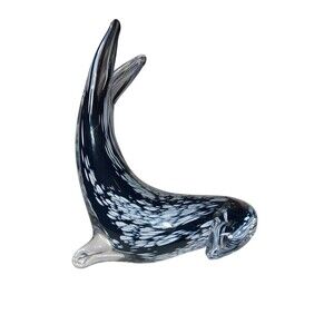 Vintage  FM Konstglas Marcolin Cased Glass Seal Sea Lion Sweden Seal- Large